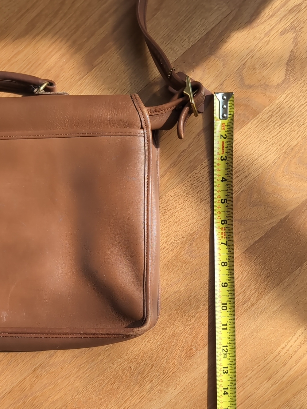Vintage Coach Metropolitan Messenger Brief, British Tan, #5180 - Picture 5 of 13